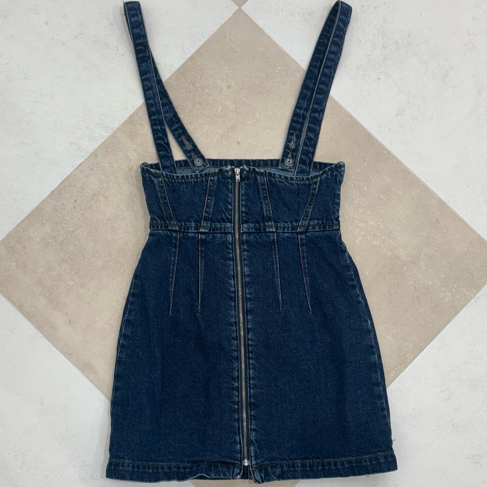 BDG Dark Blue Denim Dress with Straps